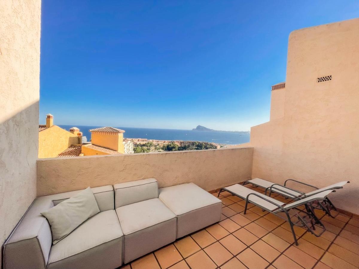 Charming Townhouse With Sea Views & Pool In Altea Calpe Exterior foto